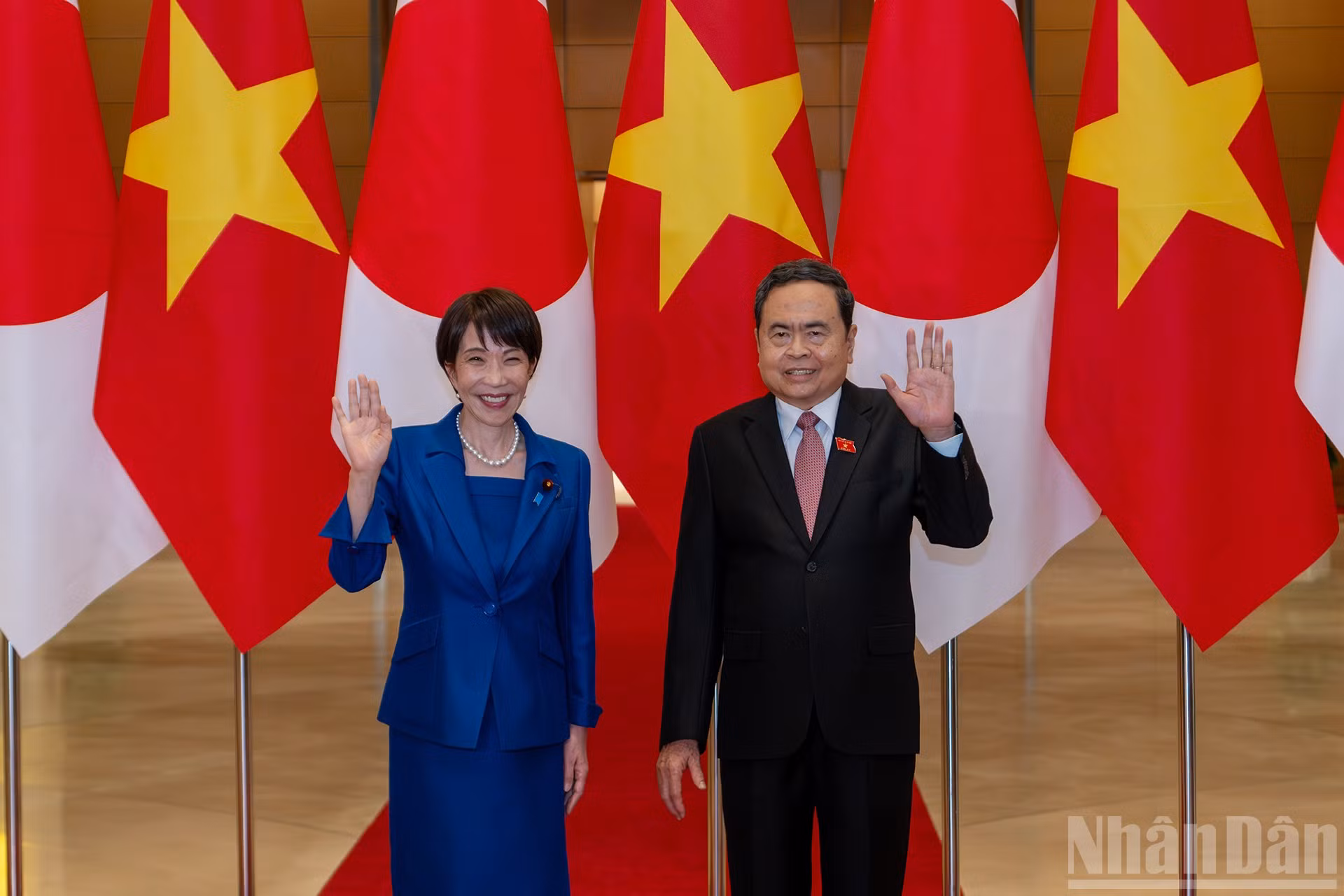 Chủ tịch Quốc hội Trần Thanh Mẫn và Thủ tướng Nhật Bản Takaichi Sanae.