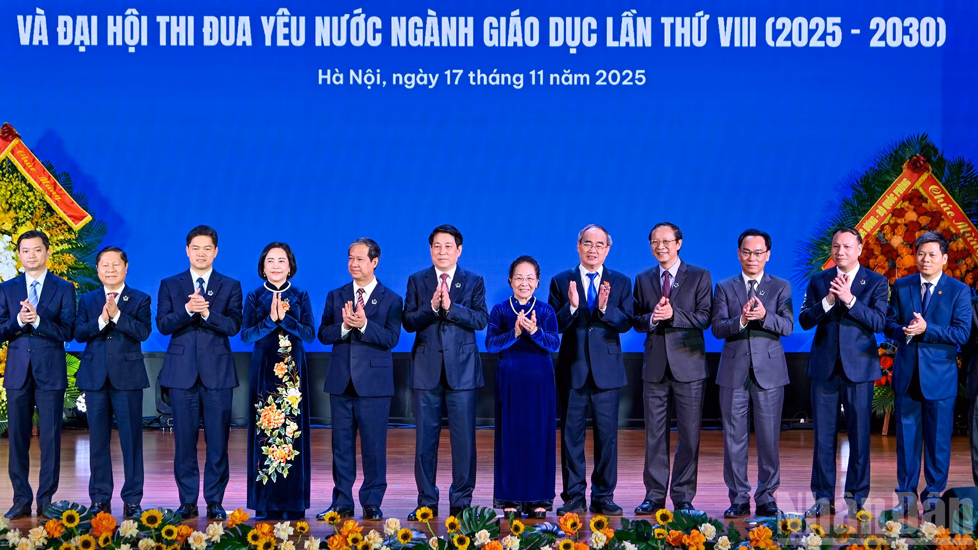 [Ảnh] Chủ tịch nước Lương Cường dự Đại hội Thi đua yêu nước ngành giáo dục lần thứ VIII