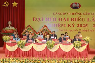 Đảng bộ phường Sầm Sơn tổ chức Đại hội đại biểu lần thứ I.