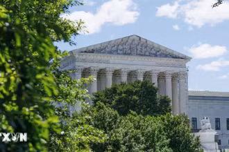 Tòa án Tối cao Mỹ ở Washington, D.C. (Ảnh: THX/TTXVN)