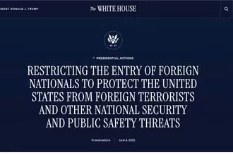 Lệnh cấm nhập cảnh của Tổng thống Donald Trump được đăng trên trang chính thức của Nhà Trắng.