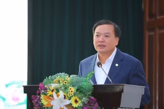 Ông Trịnh Ngọc Chung - Cục trưởng Cục Văn hóa các dân tộc Việt Nam phát biểu tại Hội nghị. (Ảnh: Việt Hùng, Bộ Văn hóa, Thể thao và Du lịch)