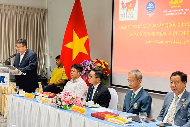 Ngày tôn vinh tiếng Việt tại vùng Đông Bắc Thái Lan. (Ảnh: CTV)