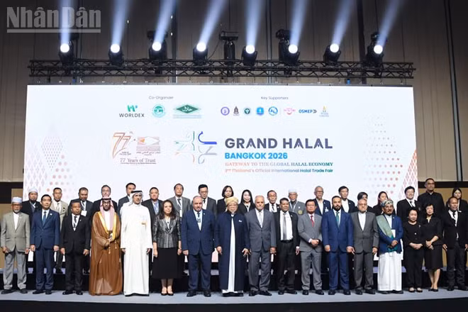 Lễ khai mạc Triển lãm Grand Halal Bangkok 2026. (Ảnh: MINH THẮNG)