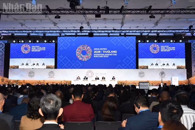 Hội nghị thường niên của IMF và WBG năm 2026 diễn ra tại Bangkok, Thái Lan. (Ảnh: XUÂN SƠN)