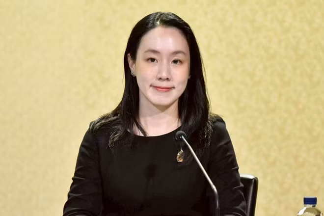 Bà Lalida Periswiwatana thông tin về giai đoạn hai của chiến dịch “Người Thái giúp người Thái”. (Ảnh: VĂN PHÒNG THỦ TƯỚNG THÁI LAN)