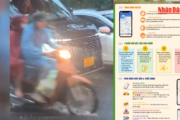 [Video] Hà Nội ra mắt mini app “Bản đồ mưa ngập” trên iHanoi