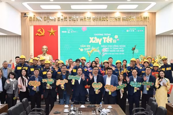 Chương trình "Xây Tết 2026" là món quà tri ân gửi tới hơn 500 công nhân thoát nước Hà Nội.