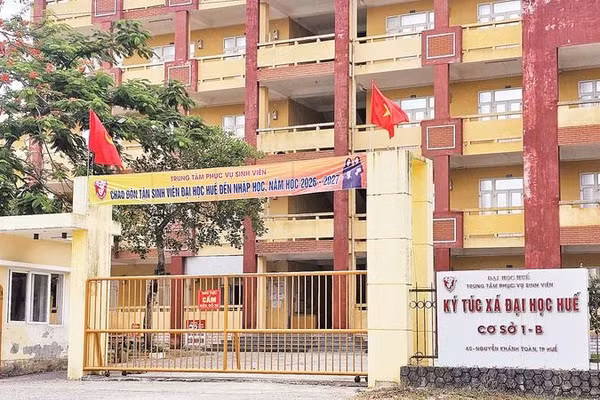 Ký túc xá Đại học Huế hiện chỉ đáp ứng khoảng 5% tổng số sinh viên.