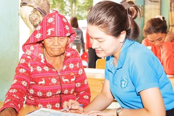 Tuyên truyền phổ biến các chính sách về bảo hiểm tại xã Thọ Sơn, thành phố Đồng Nai.