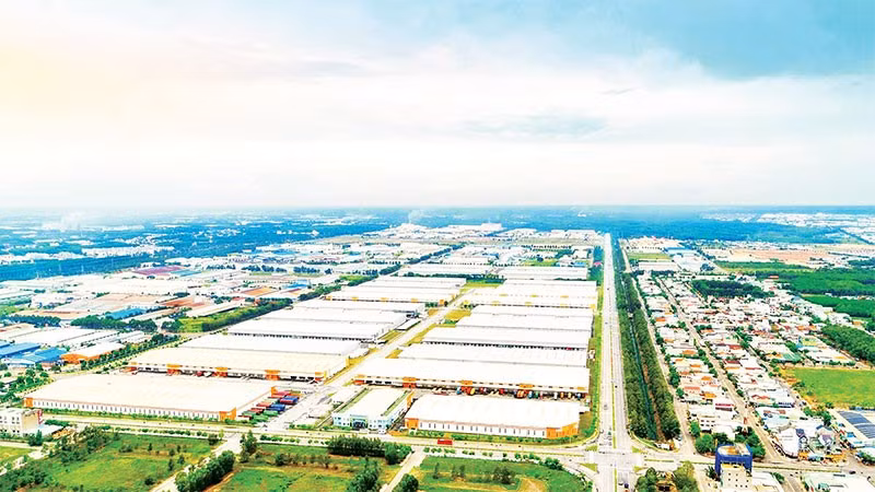 Một góc Khu công nghiệp Việt Nam-Singapore 2 tại phường Bình Dương, Thành phố Hồ Chí Minh.