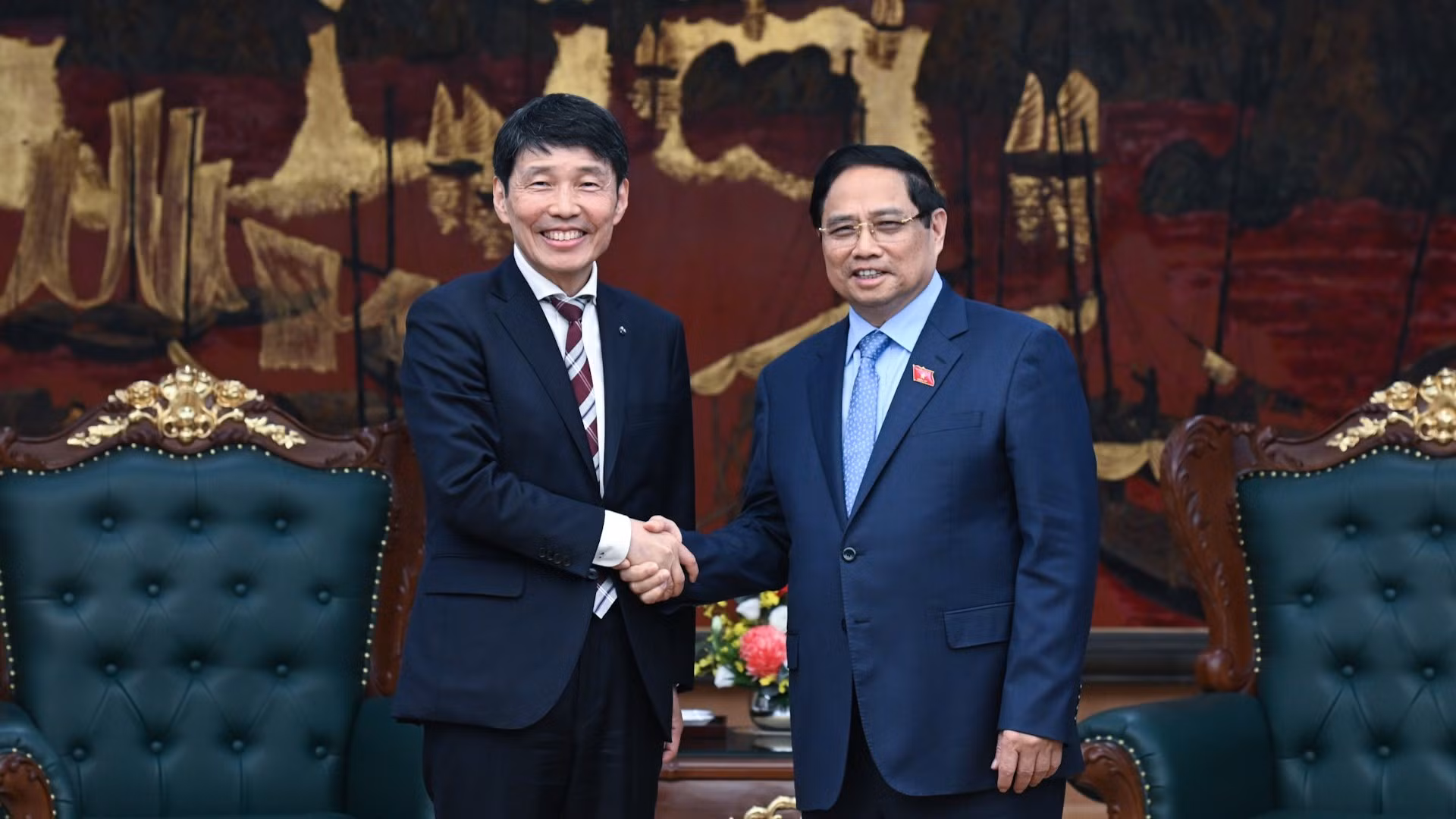 Thủ tướng Phạm Minh Chính tiếp ông Yamamoto Ichita, Thống đốc tỉnh Gunma(Nhật Bản).