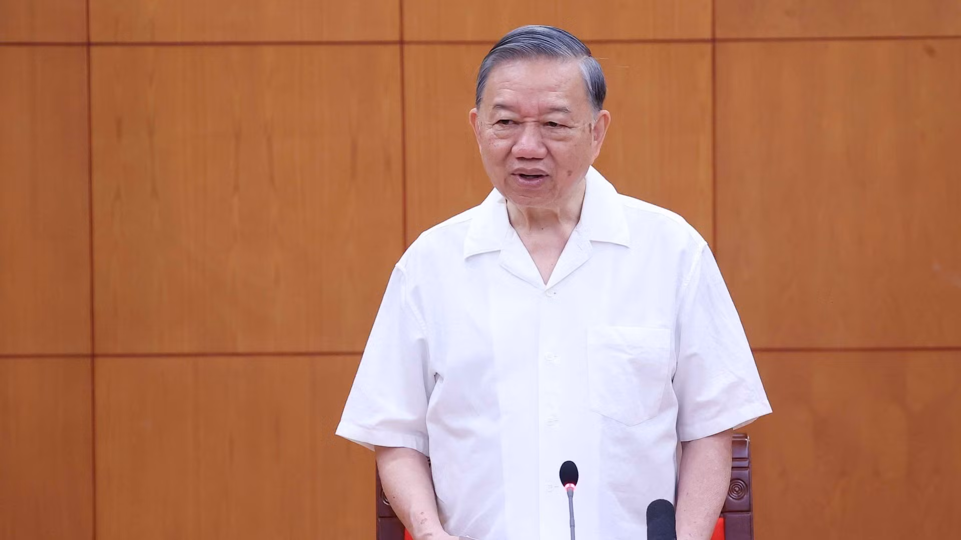 Tổng Bí thư, Chủ tịch nước Tô Lâm phát biểu chỉ đạo. (Ảnh: Văn Điệp/TTXVN)