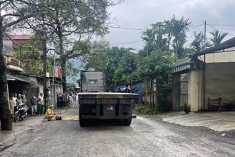 Hiện trường vụ tai nạn.