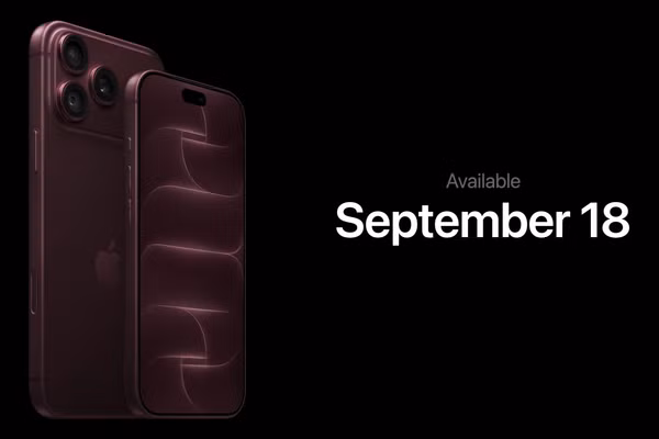 iPhone 18 Pro và iPhone 18 Pro Max sẽ mởbán từ 18/9. (Ảnh: APPLE) 