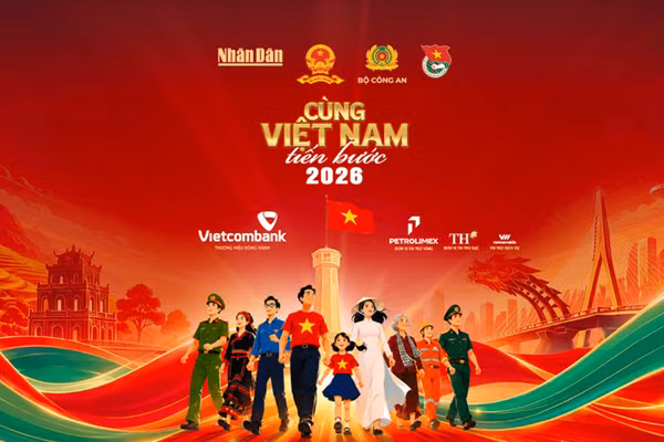 “Cùng Việt Nam tiến bước” năm 2026 do Báo Nhân Dân phối hợp Bộ Công an tổ chức, sẽ đồng loạt diễn ra trong hai ngày 29 và 30/8 ở 34 tỉnh, thành phố trên cả nước.