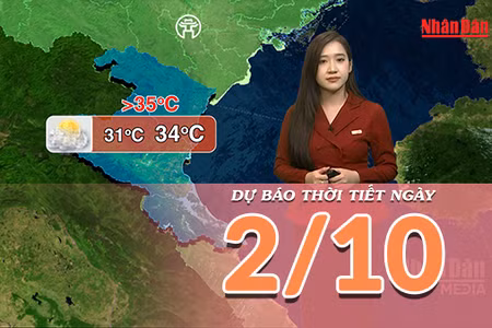 [Video] Dự báo thời tiết ngày 2/10/2026: Nắng nóng chấm dứt tại Bắc Bộ, mưa dông duy trì ở phía Nam