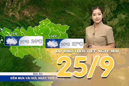 [Video] Dự báo thời tiết đêm nay và ngày mai 25/9/2026: Mưa lớn tiếp diễn tại Trung Bộ, cục bộ có nơi mưa rất to