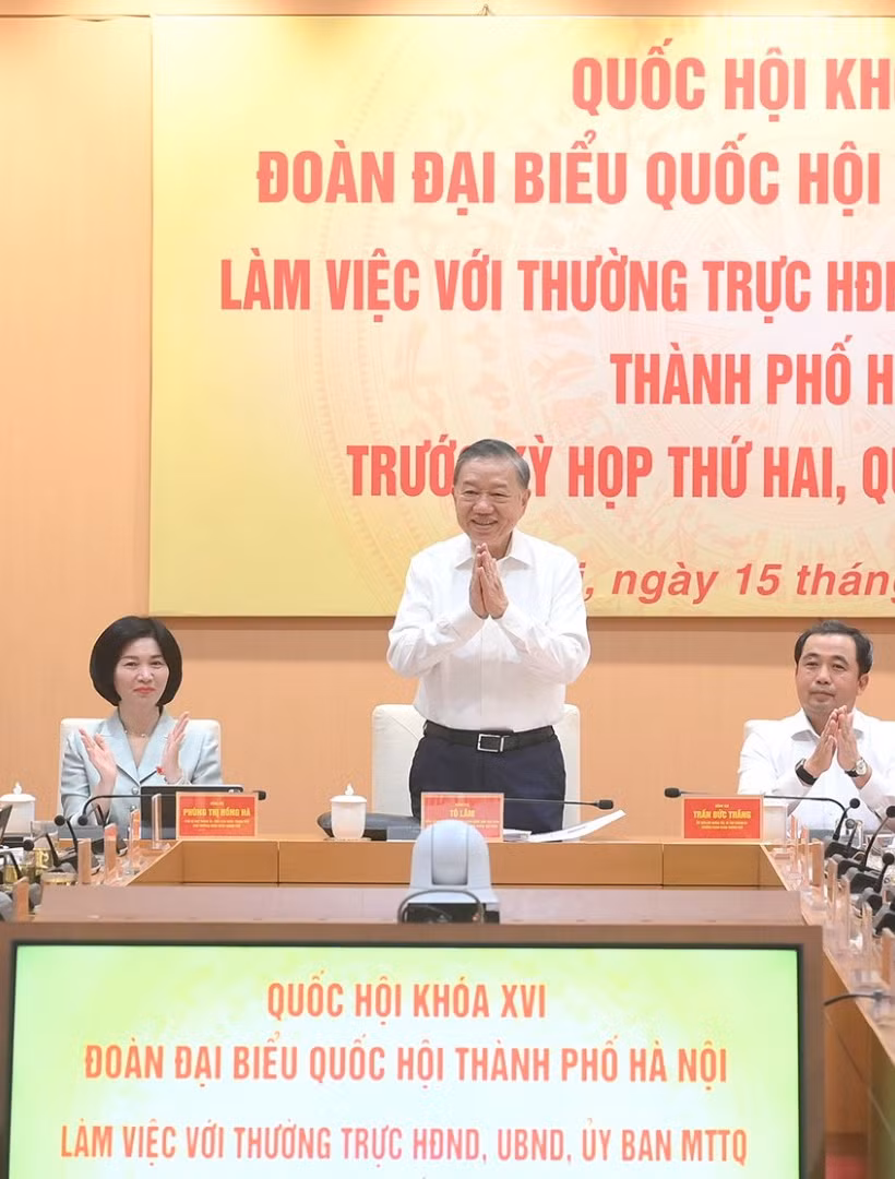 Tổng Bí thư, Chủ tịch nước Tô Lâm dự cuộc làm việc chuẩn bị cho Kỳ họp thứ 2, Quốc hội khóa XVI. (Ảnh: ĐĂNG KHOA)