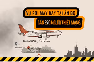 [Infographic] Toàn cảnh vụ tai nạn máy bay tại Ấn Độ khiến gần 270 người thiệt mạng