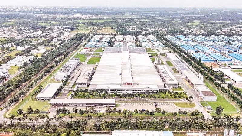 Một góc Khu công nghiệp Long Thành, thành phố Đồng Nai.