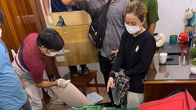 Công an Thành phố Hồ Chí Minh bắt một vụ vận chuyển ma túy. Ảnh Công an Thành phố Hồ Chí Minh.