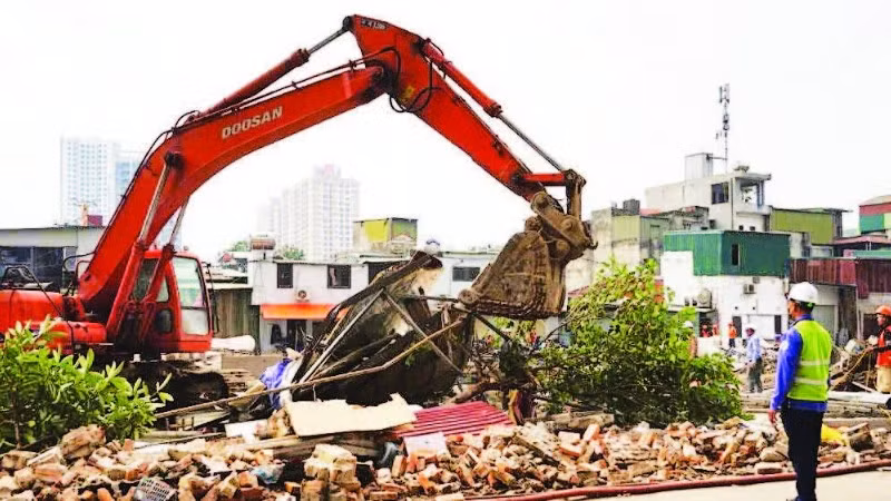 Giải phóng mặt bằng đường vành đai 2,5.