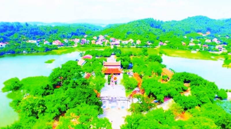Toàn cảnh Đền Kiếp Bạc.
