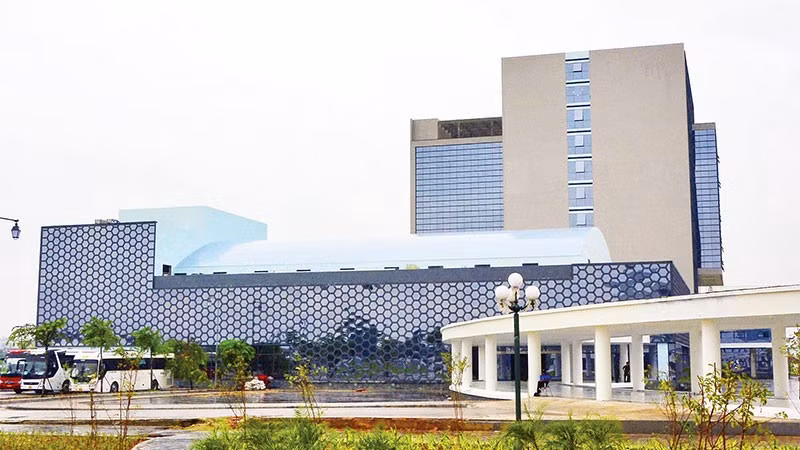 Toàn cảnh Trường đại học Luật Hà Nội cơ sở tại Bắc Ninh.