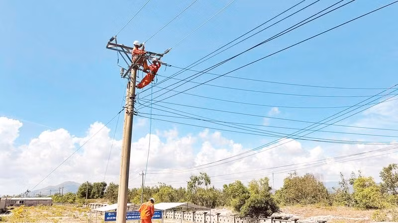 Công ty Điện lực Đắk Lắk diễn tập phương án phòng, chống thiên tai năm 2026 (Ảnh NGUYỄN NGỌC)