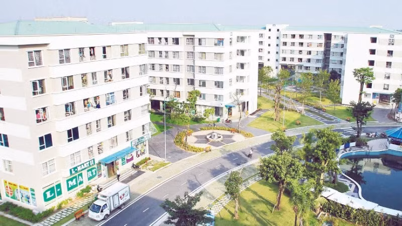 Khu nhà ở xã hội Đặng Xá tại Hà Nội - một trong những dự án nhà ở xã hội đã đưa vào sử dụng.