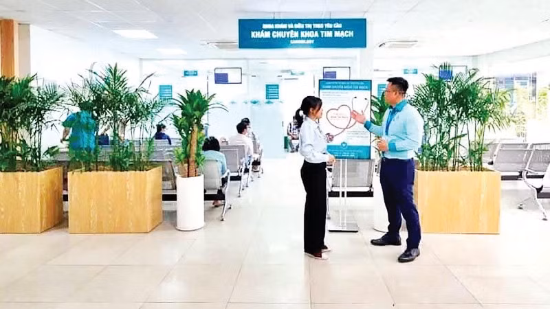 Khu vực điều trị theo yêu cầu tại Bệnh viện Nhân dân 115.
