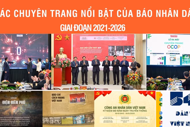 Các chuyên trang nổi bật của Báo Nhân Dân giai đoạn 2021-2026