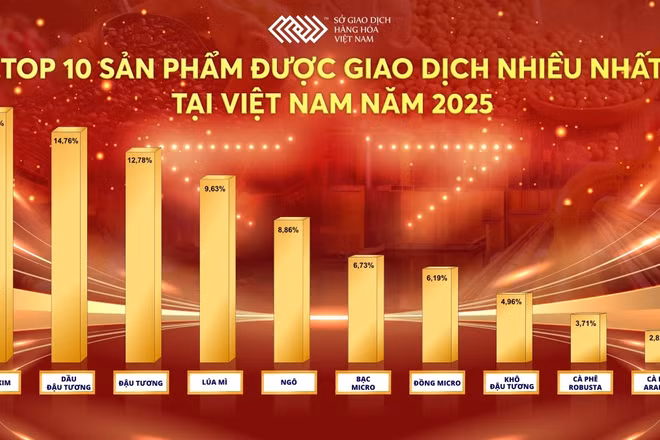 TOP 10 sản phẩm được giao dịch nhiều nhất tại Việt Nam năm 2025