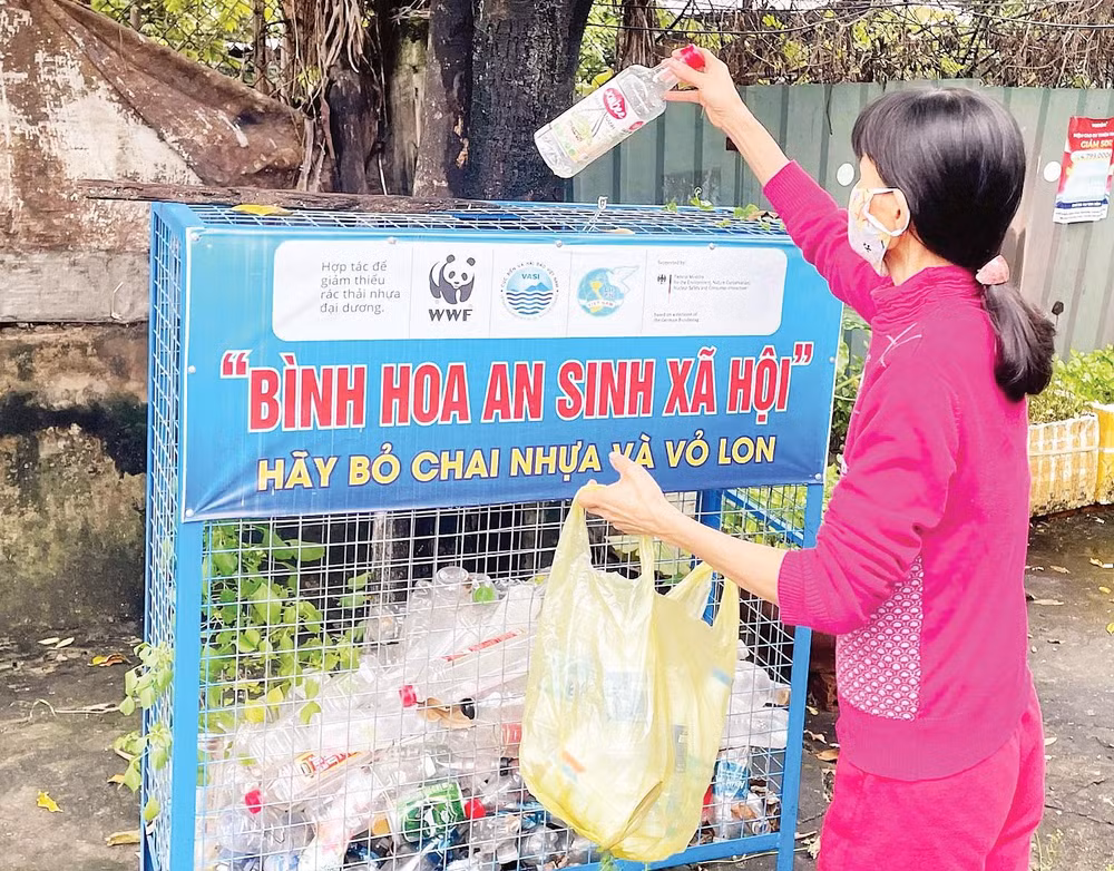 Mô hình “Bình hoa an sinh xã hội” tại khu dân cư phường Thanh Khê (thành phố Đà Nẵng).