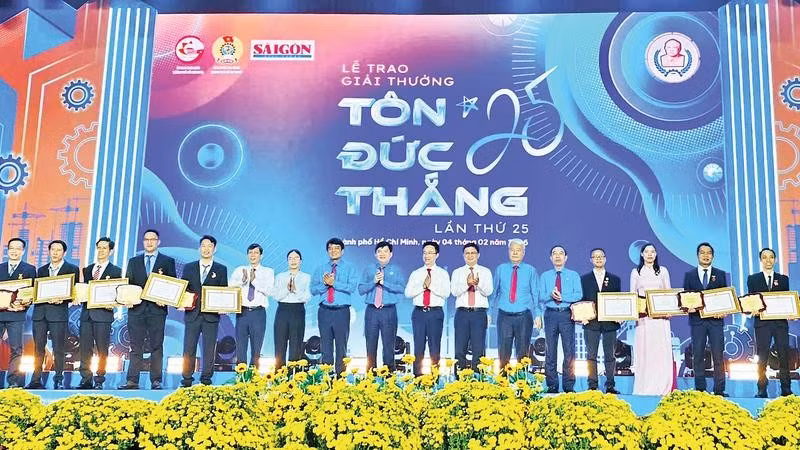 Lễ trao Giải thưởng Tôn Đức Thắng lần thứ 25.