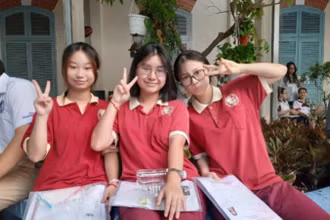 Thí sinh Thành phố Hồ Chí Minh tự tin bước vào kỳ thi tốt nghiệp.