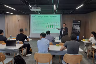Quang cảnh chương trình “The First Demo Day 2025 - Kết nối nhà đầu tư trong và ngoài nước”.