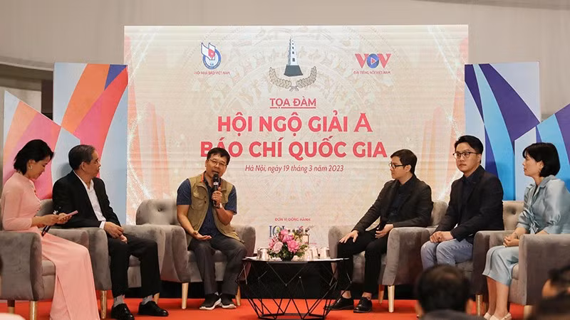 Tọa đàm Hội ngộ Giải A Báo chí quốc gia, năm 2023.