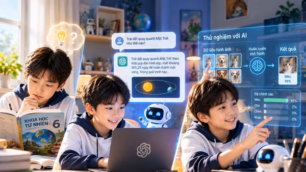 Học sinh cần học trí tuệ nhân tạo để biết AI trả lời đúng hay sai. (Ảnh: Viettel Solutions)