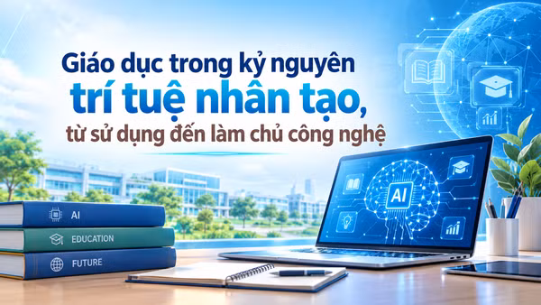 Dạy và học thế nào để người học thực sự "làm chủ" công nghệ trí tuệ nhân tạo. (Ảnh minh họa có sử dụng AI )