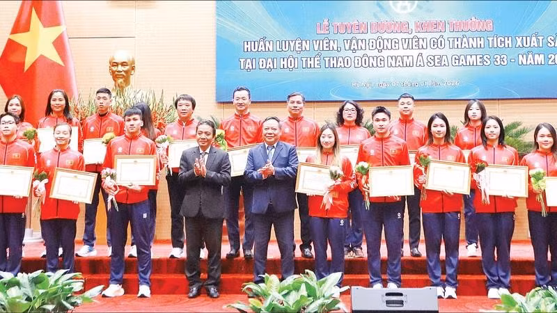 Thành ủy, HĐND, UBND Thành phố Hà Nội tổ chức tuyên dương, tặng thưởng vận động viên Thủ đô có thành tích cao tại SEA Games 33.