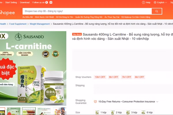 Sản phẩm Sausando Slimming capsule chưa được Cục An toàn thực phẩm cấp phép. (Ảnh: Cục An toàn thực phẩm cung cấp)