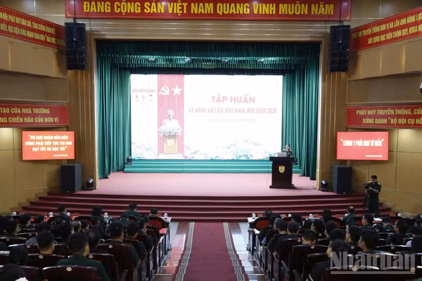 Quang cảnh tập huấn. (Ảnh: TUẤN DŨNG)