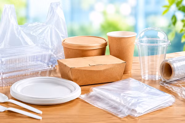 Bao bì thực phẩm không an toàn gây ảnh hưởng sức khỏe người sử dụng. (Ảnh minh họa được tạo bởi AI)