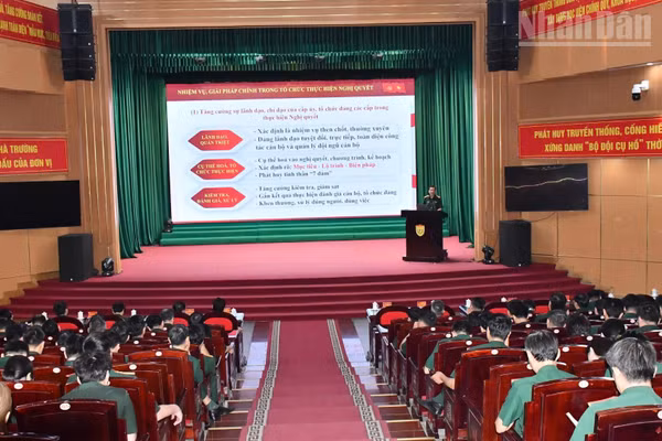 Quang cảnh hội nghị. (Ảnh: TUẤN DŨNG)