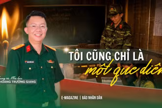 Trung tá, nhà báo Hoàng Trường Giang: "Tôi cũng chỉ là một que diêm…"