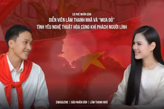 Diễn viên Lâm Thanh Nhã và “Mưa đỏ”: Tình yêu nghệ thuật hòa cùng khí phách người lính