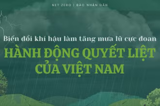 Biến đổi khí hậu làm tăng mưa lũ cực đoan và hành động quyết liệt của Việt Nam