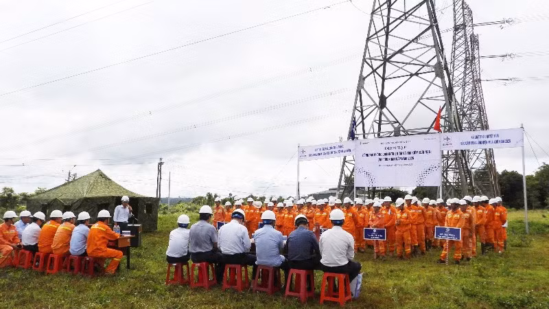 Toàn cảnh buổi diễn tập phòng, chống thiên tai, tìm kiếm cứu nạn và ứng cứu khẩn cấp năm 2026.
